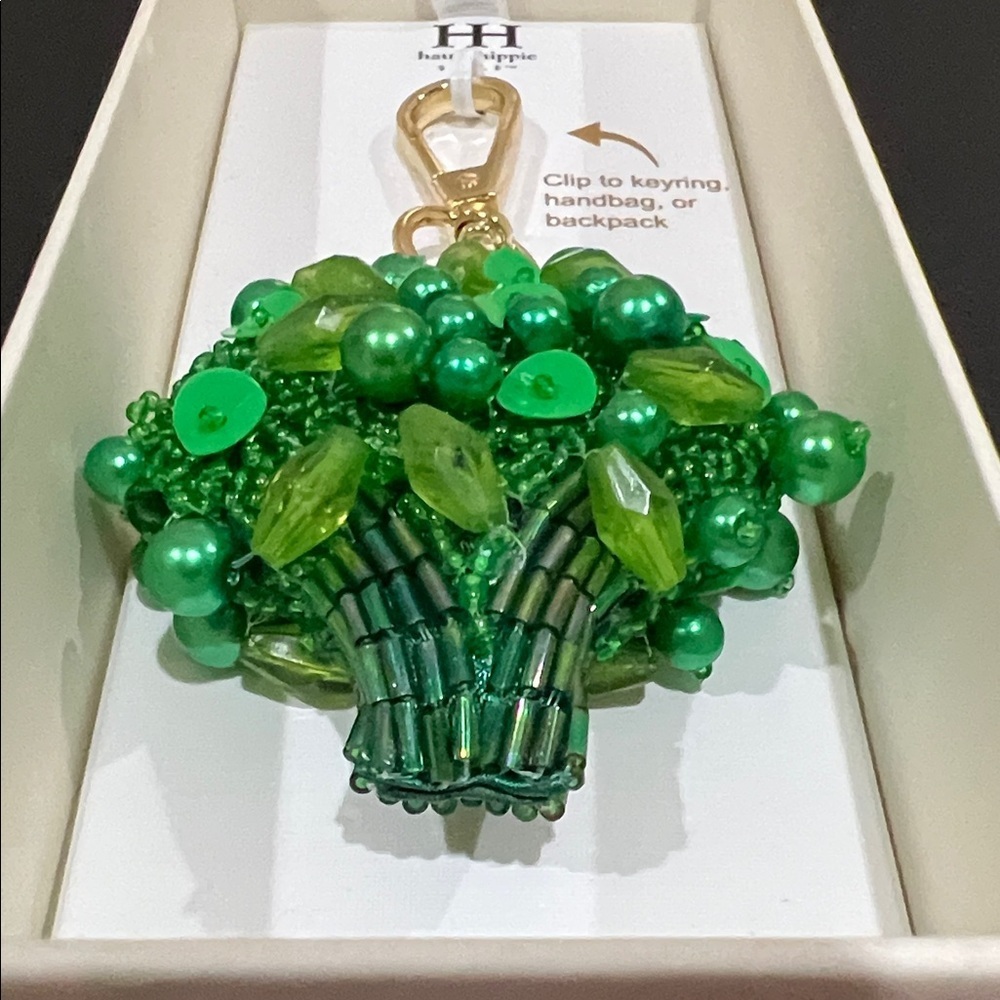 Haute Hippie | Whimsy Broccoli Beaded Bag Charm - Picture 4 of 7
